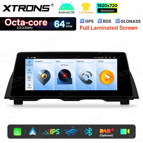 BMW 5 Series F10/ F11 CIC/ NBT 10,25'' Android OS Car Radio 8 Core 2+64GB with 4G LTE CarPlay Android Auto DSP QTB10FVCI