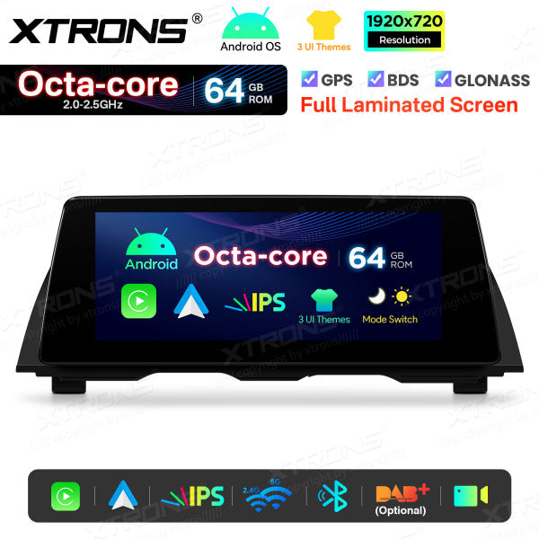 BMW 5 Series F10/ F11 CIC/ NBT 10,25'' Android OS Car Radio 8 Core 2+64GB with 4G LTE CarPlay Android Auto DSP QTB10FVCI