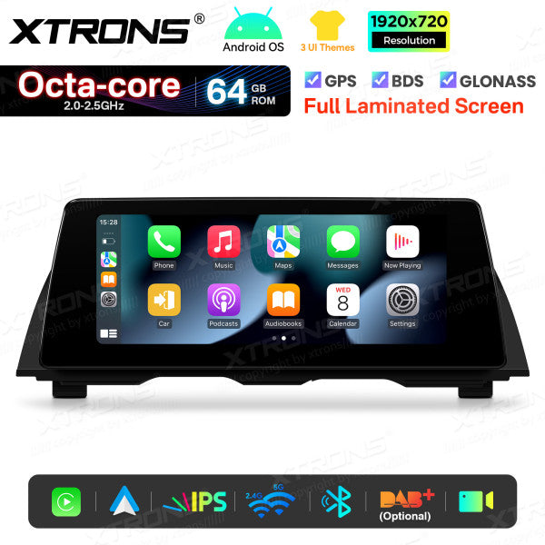 BMW 5 Series F10/ F11 CIC/ NBT 10,25'' Android OS Car Radio 8 Core 2+64GB with 4G LTE CarPlay Android Auto DSP QTB10FVCI