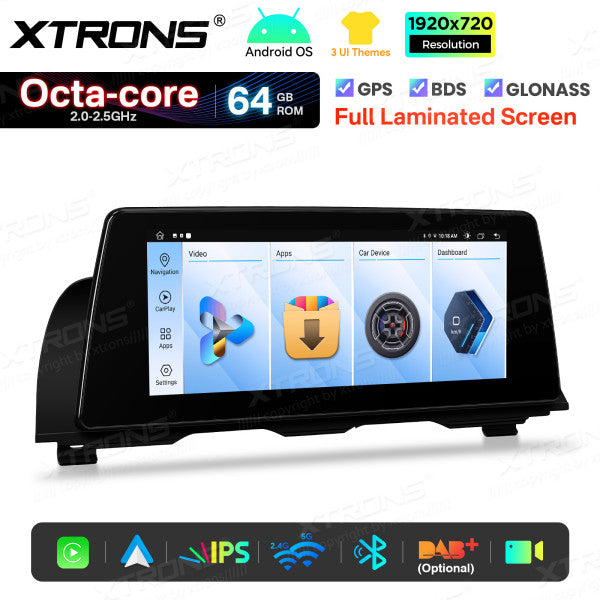 BMW 5 Series F10/ F11 CIC/ NBT 10,25'' Android OS Car Radio 8 Core 2+64GB with 4G LTE CarPlay Android Auto DSP QTB10FVCI