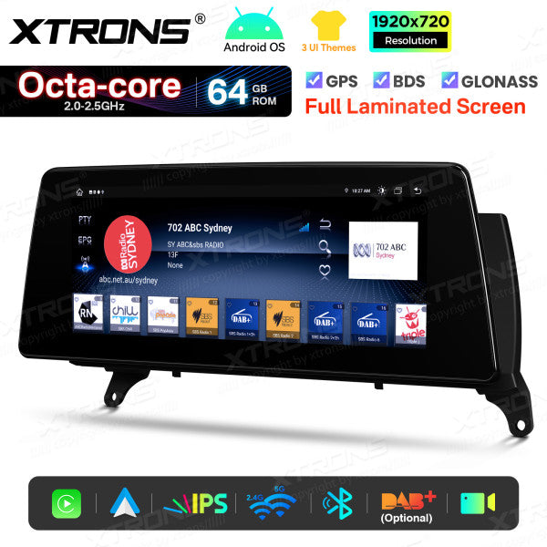 BMW X5 E70 X6 E71 CCC/CIC 10,25'' Android OS 8 Core 2+64GB 4G LTE CarPlay Android Auto DSP QTB10X5CCL
