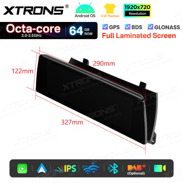 BMW X5 E70 X6 E71 CCC/CIC 10,25'' Android OS 8 Core 2+64GB 4G LTE CarPlay Android Auto DSP QTB10X5CCL