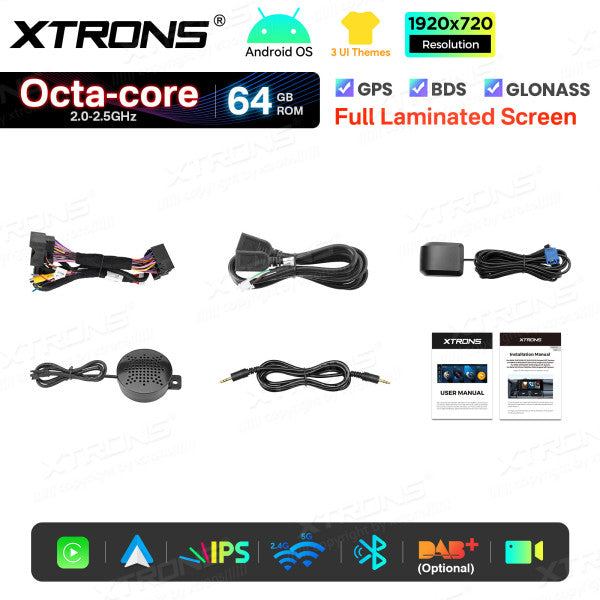 BMW X5 E70 X6 E71 CCC/CIC 10,25'' Android OS 8 Core 2+64GB 4G LTE CarPlay Android Auto DSP QTB10X5CCL