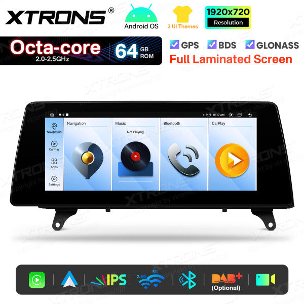 BMW X5 E70 X6 E71 CCC/CIC 10,25'' Android OS 8 Core 2+64GB 4G LTE CarPlay Android Auto DSP QTB10X5CCL