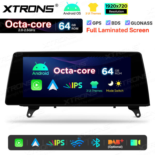 BMW X5 E70 X6 E71 CCC/CIC 10,25'' Android OS 8 Core 2+64GB 4G LTE CarPlay Android Auto DSP QTB10X5CCL