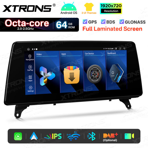 BMW X5 E70 X6 E71 CCC/CIC 10,25'' Android OS 8 Core 2+64GB 4G LTE CarPlay Android Auto DSP QTB10X5CCL