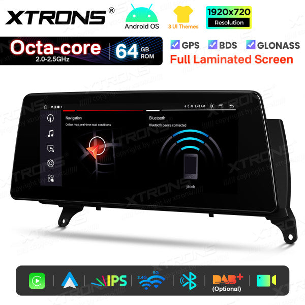 BMW X5 E70 X6 E71 CCC/CIC 10,25'' Android OS 8 Core 2+64GB 4G LTE CarPlay Android Auto DSP QTB10X5CCL