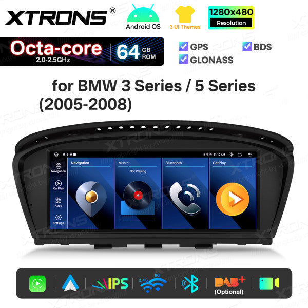 BMW 5 Series E60/61/62/63 CCC-CIC 8,8'' Android OS 8 Core 2+64GB Car Radio 4GLTE CarPlay Android Auto Wireless DSP QTB8060CC