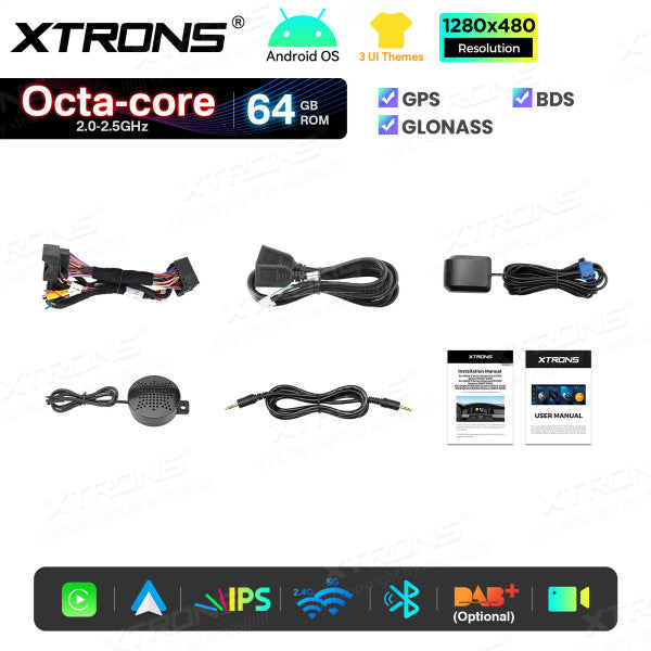 BMW 5 Series E60/61/62/63 CCC-CIC 8,8'' Android OS 8 Core 2+64GB Car Radio 4GLTE CarPlay Android Auto Wireless DSP QTB8060CC