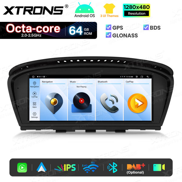 BMW 5 Series E60/61/62/63 CCC-CIC 8,8'' Android OS 8 Core 2+64GB Car Radio 4GLTE CarPlay Android Auto Wireless DSP QTB8060CC