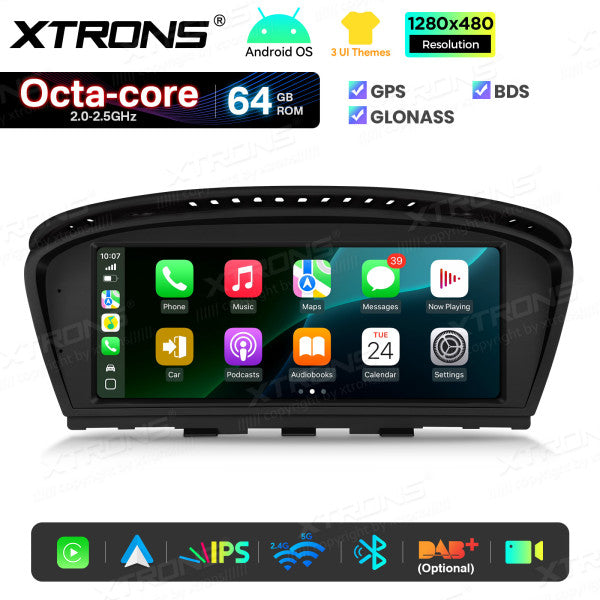 BMW 5 Series E60/61/62/63 CCC-CIC 8,8'' Android OS 8 Core 2+64GB Car Radio 4GLTE CarPlay Android Auto Wireless DSP QTB8060CC