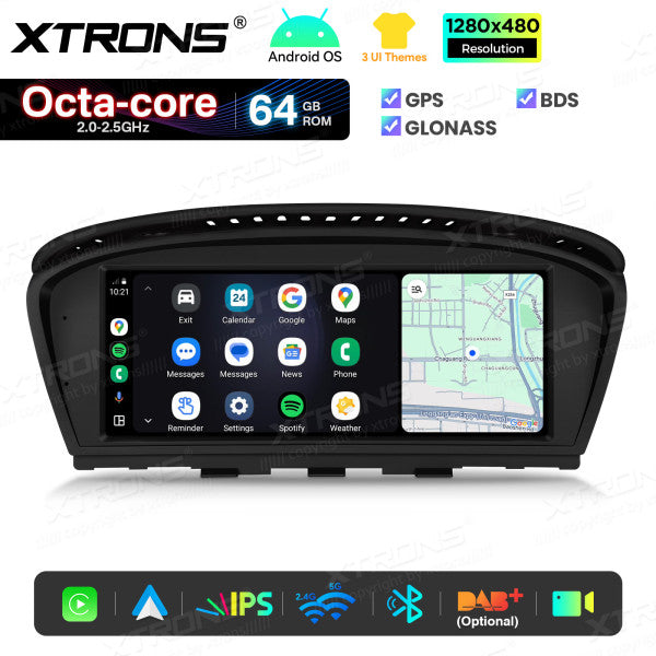 BMW 5 Series E60/61/62/63 CCC-CIC 8,8'' Android OS 8 Core 2+64GB Car Radio 4GLTE CarPlay Android Auto Wireless DSP QTB8060CC
