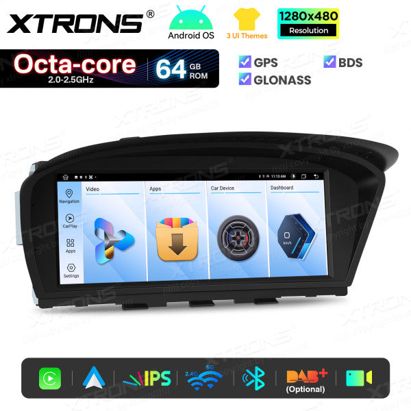 BMW 5 Series E60/61/62/63 CCC-CIC 8,8'' Android OS 8 Core 2+64GB Car Radio 4GLTE CarPlay Android Auto Wireless DSP QTB8060CC