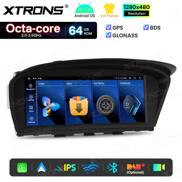 BMW 5 Series E60/61/62/63 CCC-CIC 8,8'' Android OS 8 Core 2+64GB Car Radio 4GLTE CarPlay Android Auto Wireless DSP QTB8060CC