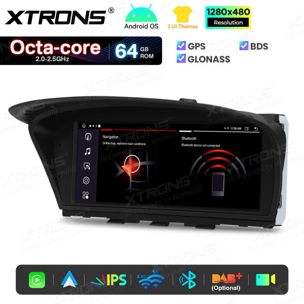 BMW 5 Series E60/61/62/63 CCC-CIC 8,8'' Android OS 8 Core 2+64GB Car Radio 4GLTE CarPlay Android Auto Wireless DSP QTB8060CC