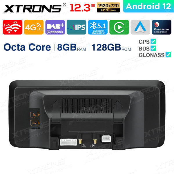 Mercedes A -W176 CLA-C117 GLA-X156 G-W463 (2013-2015) 12.3'' Android 12 Octa Core 8+128GB Car Radio CarPlay Android auto 4G QXM2250P
