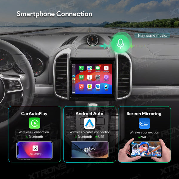 Porsche Cayenne (tipo 92A o E2) (2010-2016) 8,4" con sistema PCM 3.1 carplay Android auto wireless WiFi Bluetooth navigatore satellitare radio RDS lettore USB schermo touch screen IA84KYPT