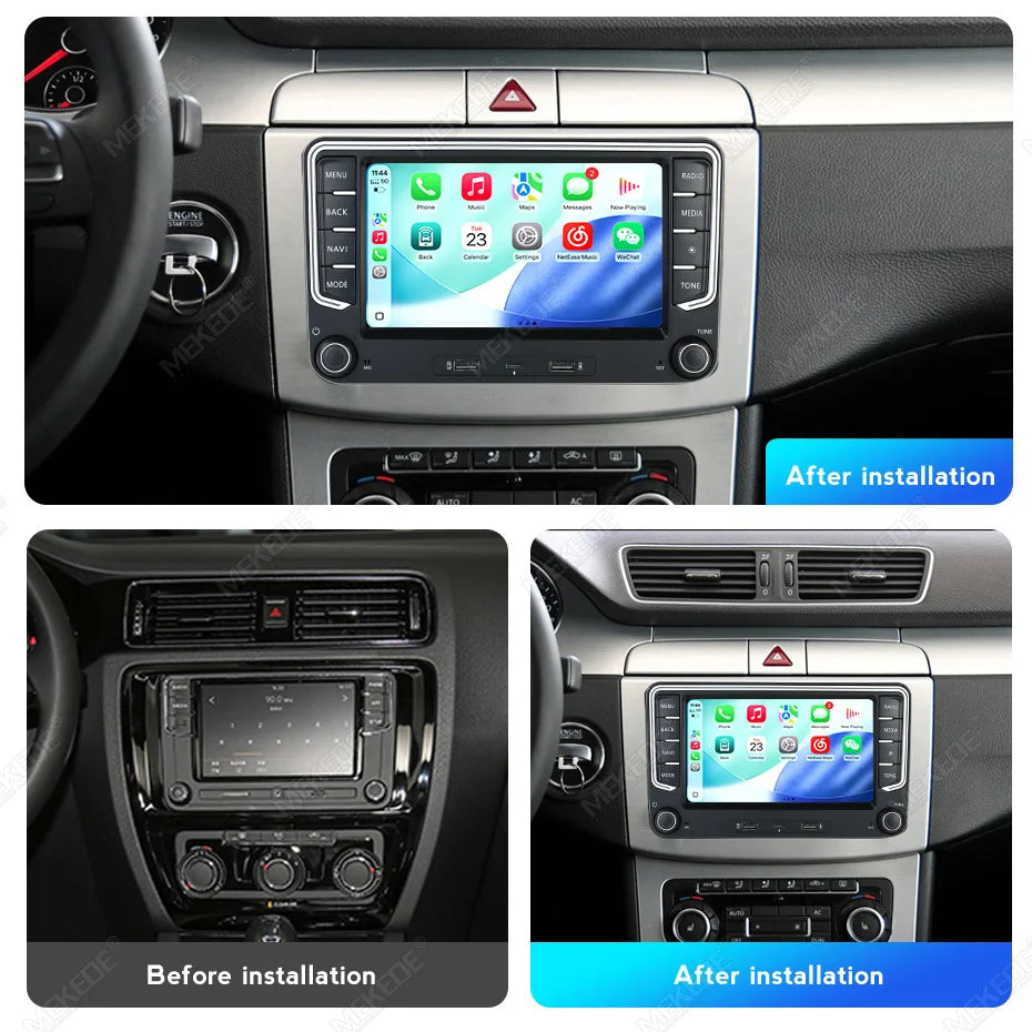 VW Volkswagen Passat B6 B7 Golf 5 6 Polo Skoda Jetta Android 15 Intelligent System Carplay /android auto wireless D0T1E32