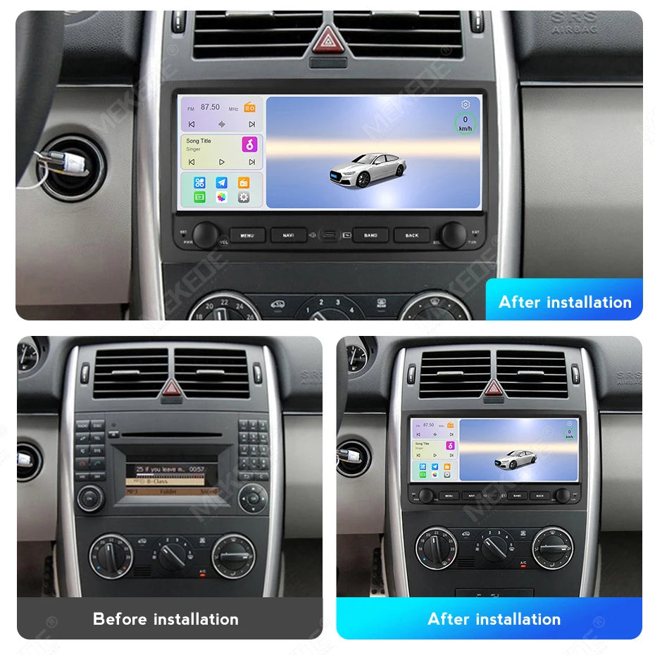 Mekede 10.26-inch Android 15 Car Radio 4G+64G For Mercedes-Benz W169 W245 B200 W906 Sprinter W639 Wireless Carplay Navigation GPS Intelligent Systems D0T1E32
