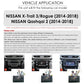 Nissan X-Trail Xtrail X Trail 3 T32 Qashqai 2 J11 2014-2018  10" Android 14 Carplay Android auto wireless wifi bt gps 4g AUTMSINJ11
