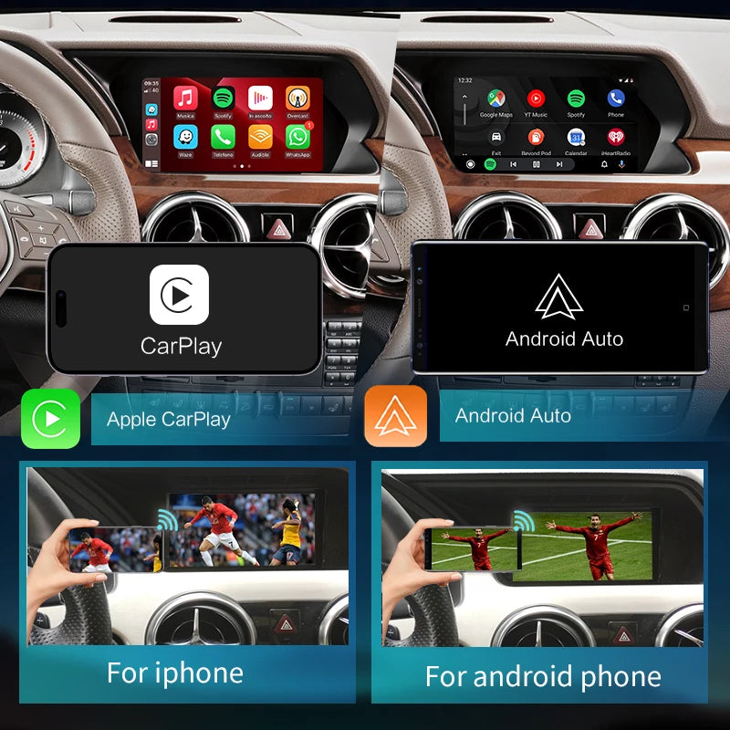 Mercedes Benz GLK 2008-2015, NTG 4.0/4.5/4.7 Wireless CarPlay  Android Auto Mirror Link AirPlay GPS AUTMGLKNTG4