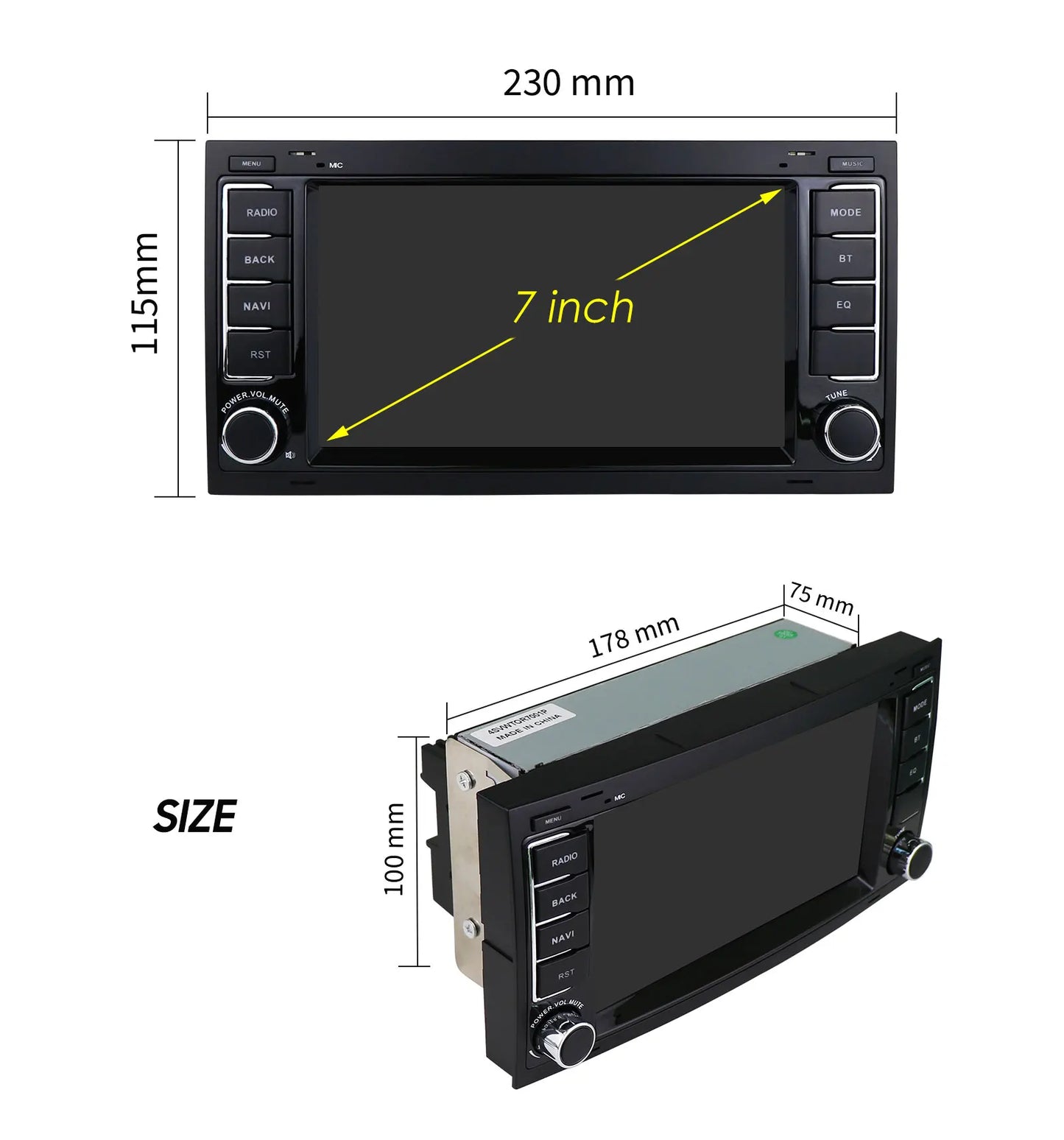 VW Touareg Multivan T5 Transporter 2004-2011 7 " Carplay Android Auto Radio rds  wifi bt  Car Multimedia GPS 2 Din Autoradio AUTMVWTGTT