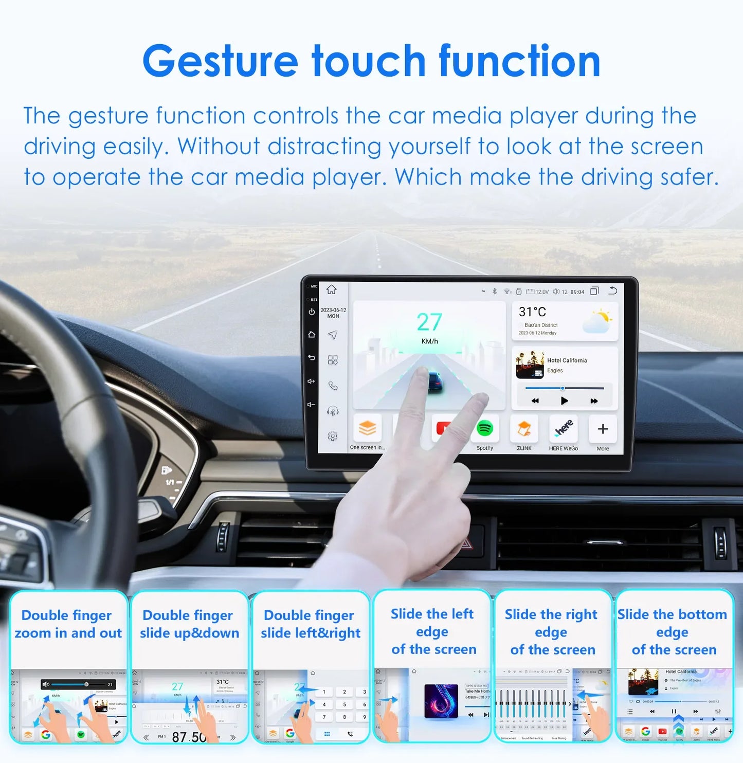 Renault Clio 4 2012-2016 / 2016-2019  10.1'' / 10.33''  CarPlay Android auto 4G 2 Din Android 12    Car Radio RDS WIFI BT GPS  Multimedia Player AUTMRENACL4