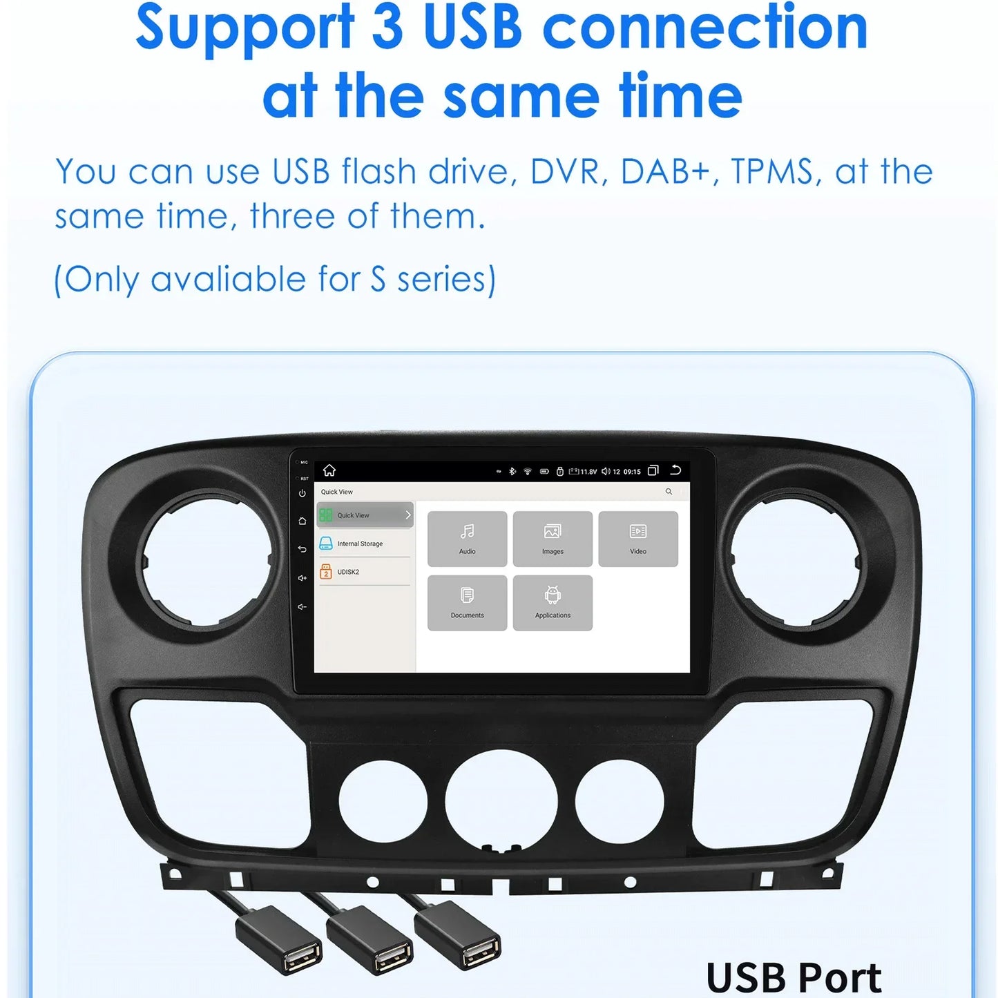 Nissan NV400 2010 -2019 10,1" / 10,33" Android 14 Carplay Android auto wireless wifi bt gps 4g AUTM1OGW