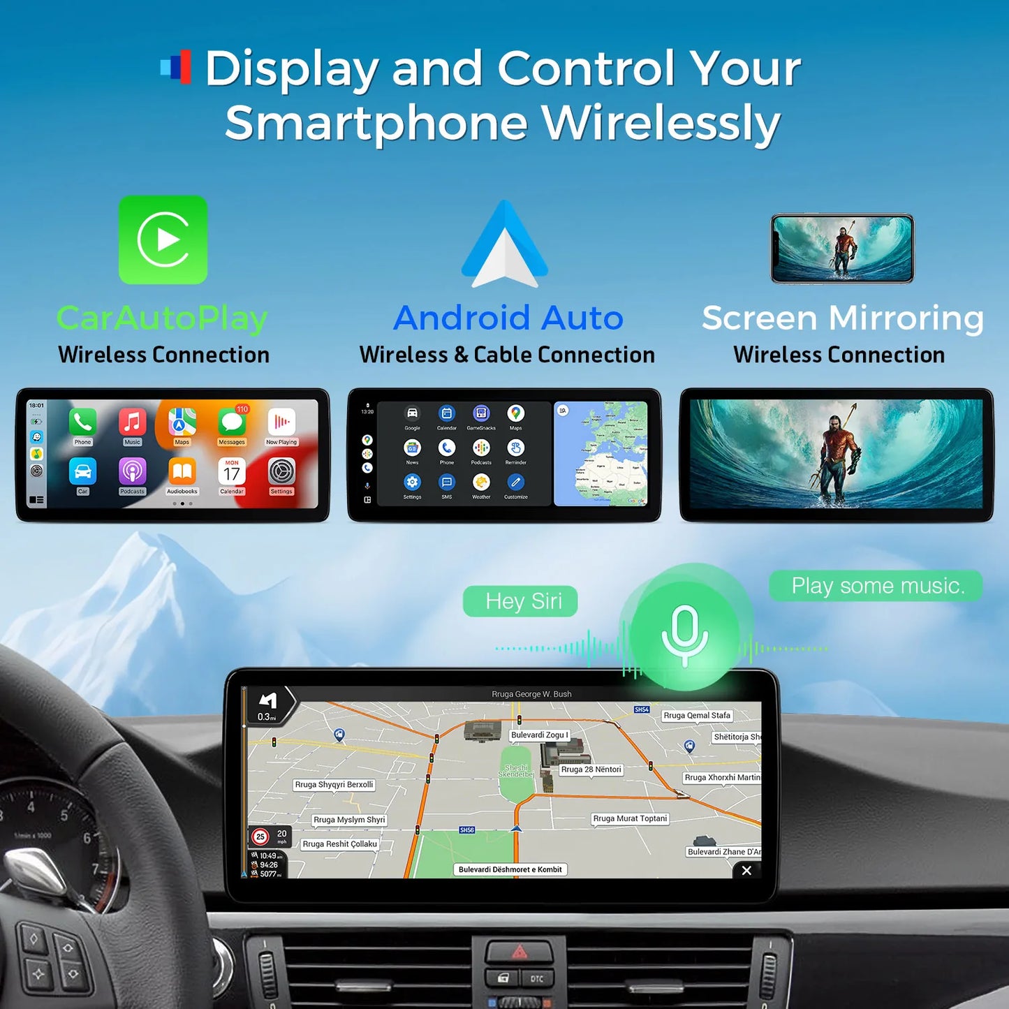 BMW 3 Series E90/91/92/93 M3 CCC/CIC 12.3'' Android 13 Car Radio 8 Core  4+64GB with 4GLTE CarPlay Android Auto DSP   QLB22CIB12E92