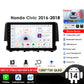 Honda Civic 10th 2016-2018 9'' Android 14 Carplay Android auto wireless wifi bt gps 4g RDS AUTMCDNH2