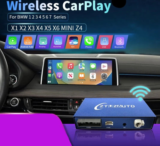 BMW 1 2 3 4 5 7 Series E70 F10 X1 X3 F25 F26 F48 MINI X4 X5 X6 F56 F15 Wireless CarPlay   Android Auto  AirPlay  Mirror Link USB Camera AUTMBMWEFX