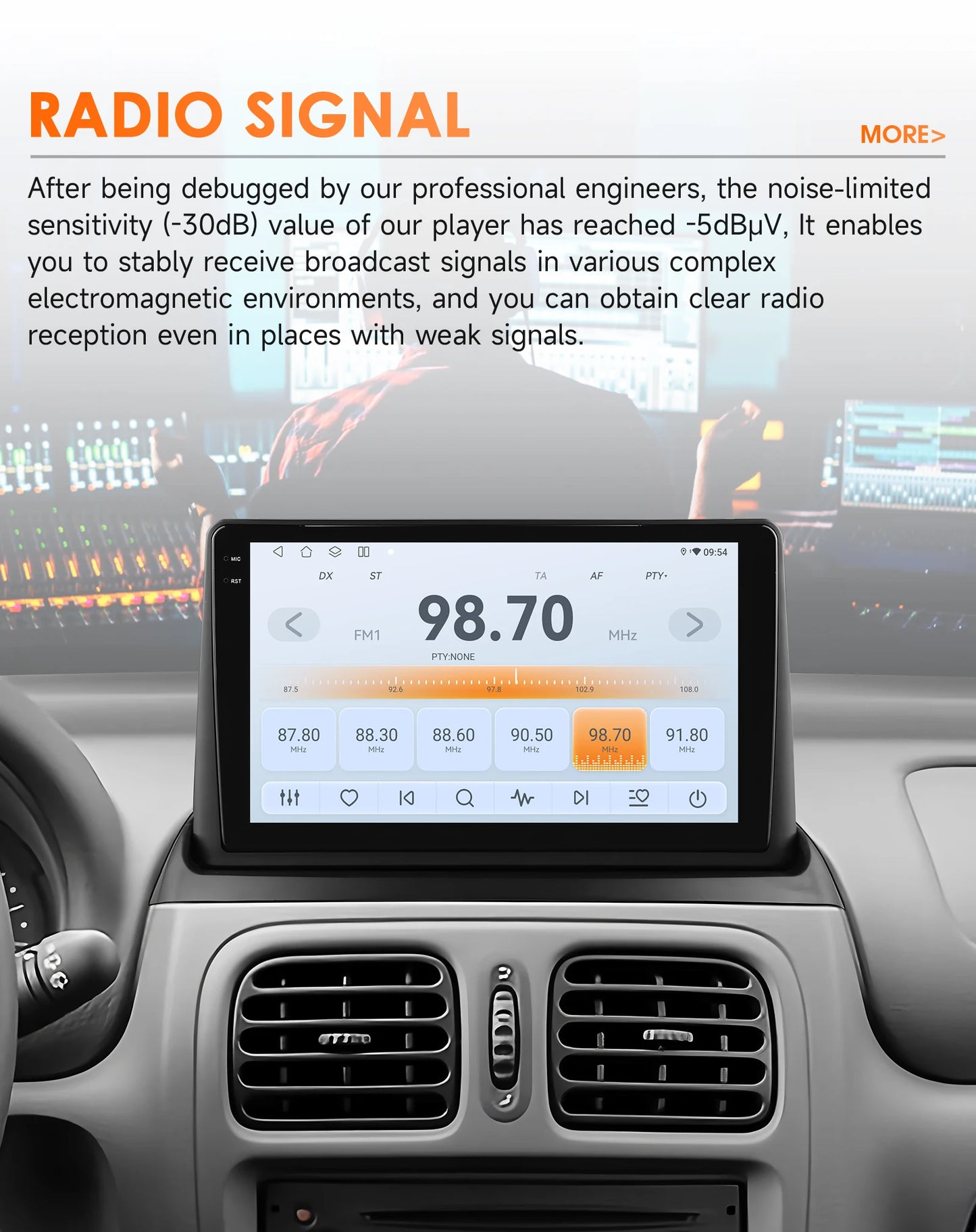 Renault Clio 2 2000 - 2012 9" / 10,33" Android 14 Carplay Android auto wireless wifi bt gps 4g  AUTM8236