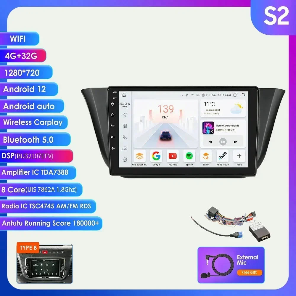 Iveco Daily 2013-2021 Multimedia Video Player GPS Carplay Android Auto wireless AUTM76EA