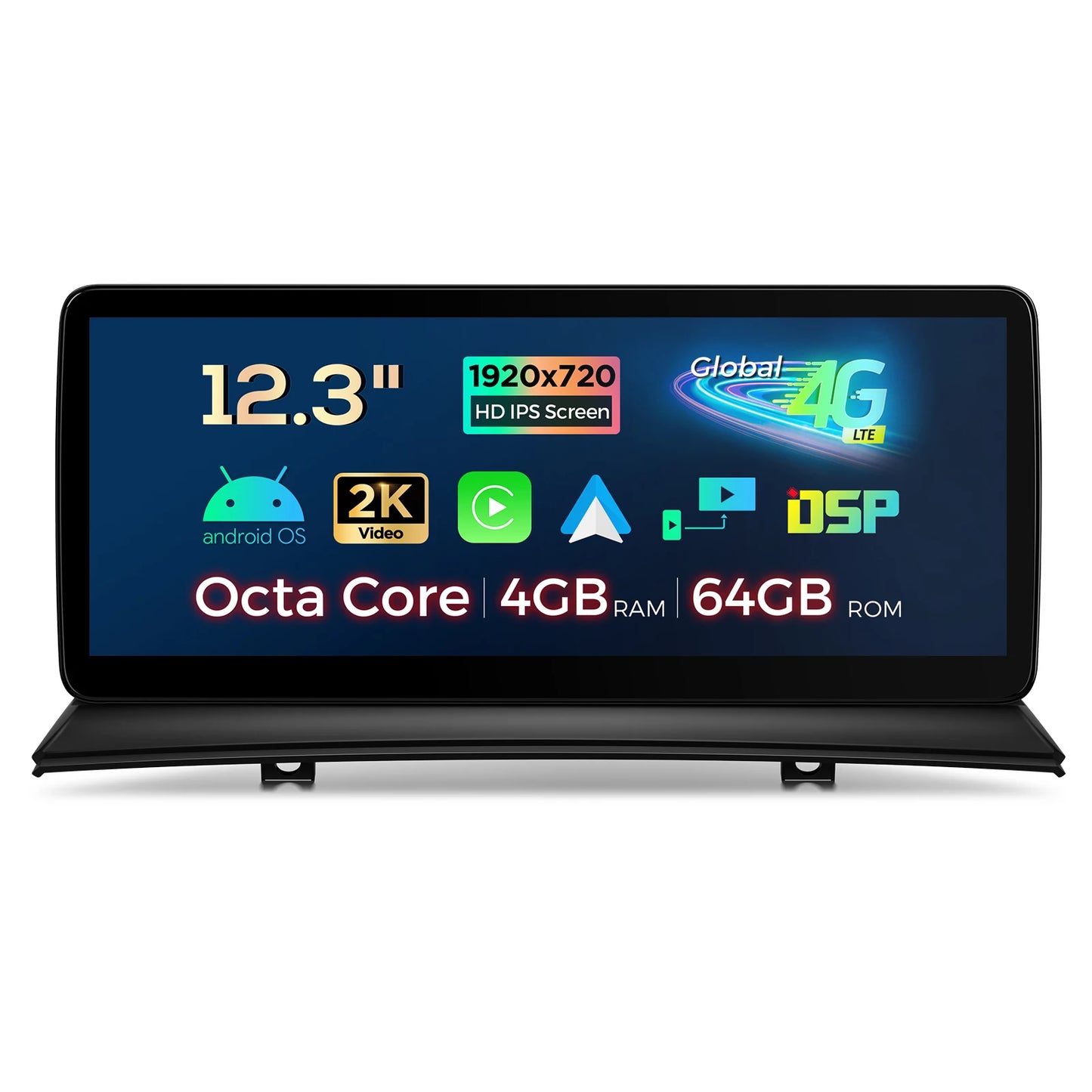 BMW X3 E83 senza monitor di serie 12,3'' Android13 4+64 Octacore Qualcomm  CarPlay Android Auto DSP QLB22X3UNL