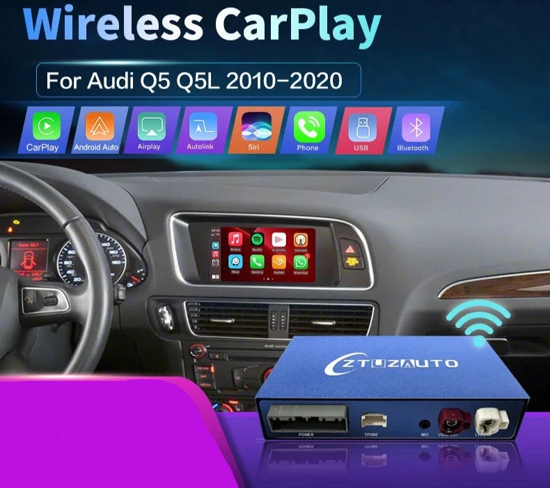 Audi Q5 2010-2020 Wireless Apple CarPlay Android Auto  Mirror Link AirPlay AUTMAUDQ52