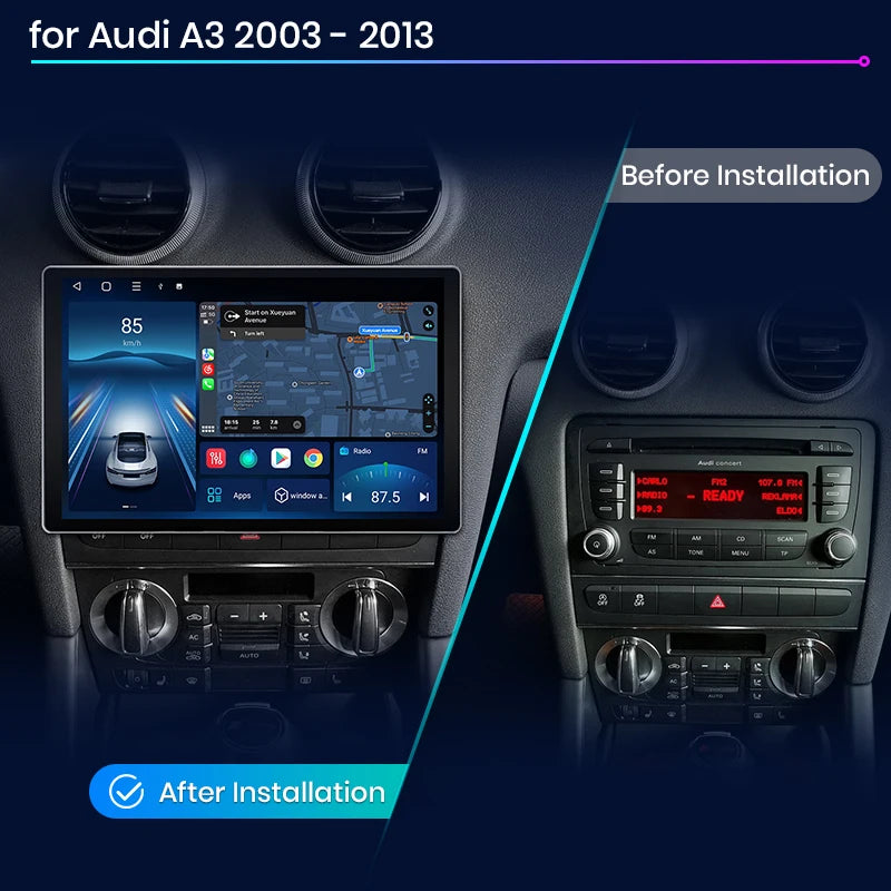 Audi A3 8P 2003 - 2013 X7 PRO 11.5“ 2K Ai Voice Wireless CarPlay Android Auto   Multimedia autoradio AUTMADAR