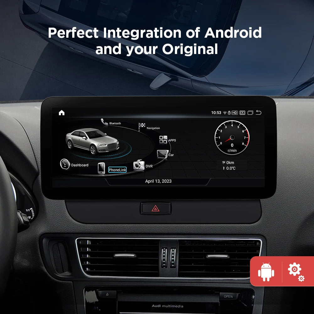 Audi Q5 12.3'' Android 12 Car Radio For  Octa Core 8+128 Stereo with 4G QXA22UCMPA12Q5L