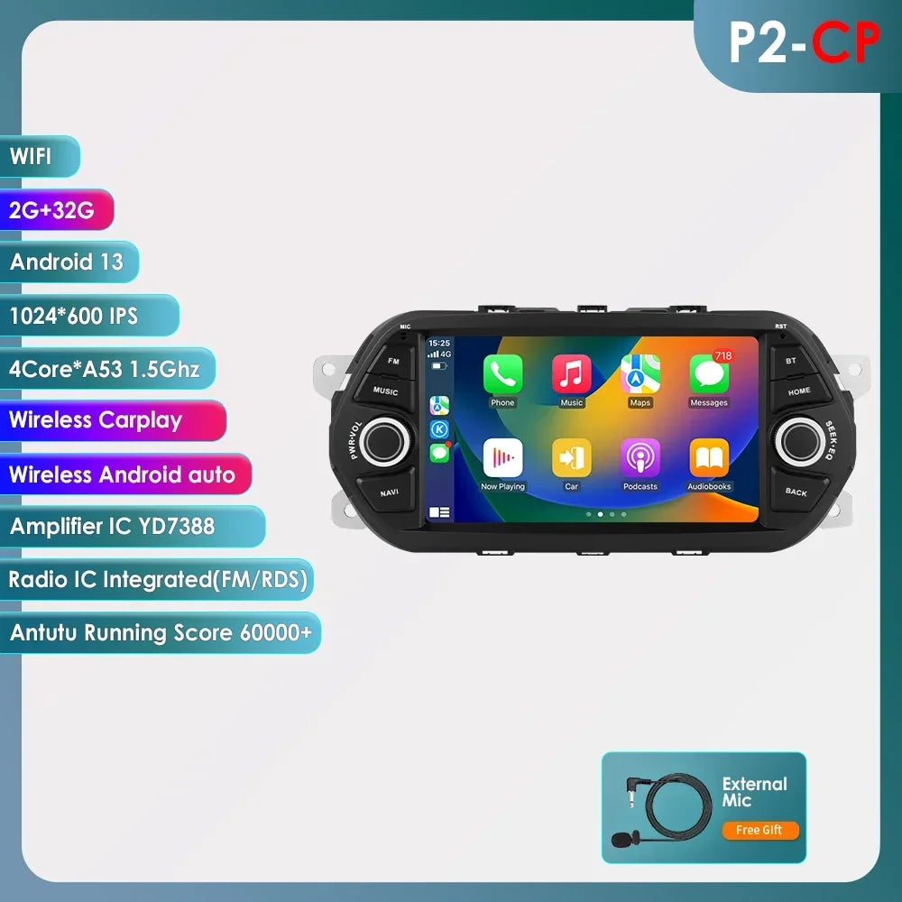 Fiat Tipo Egea 2015 -2017 Carplay Android Auto Radio RDS WIFI GPS BT Car Multimedia autoradio AUTMFTEGE3