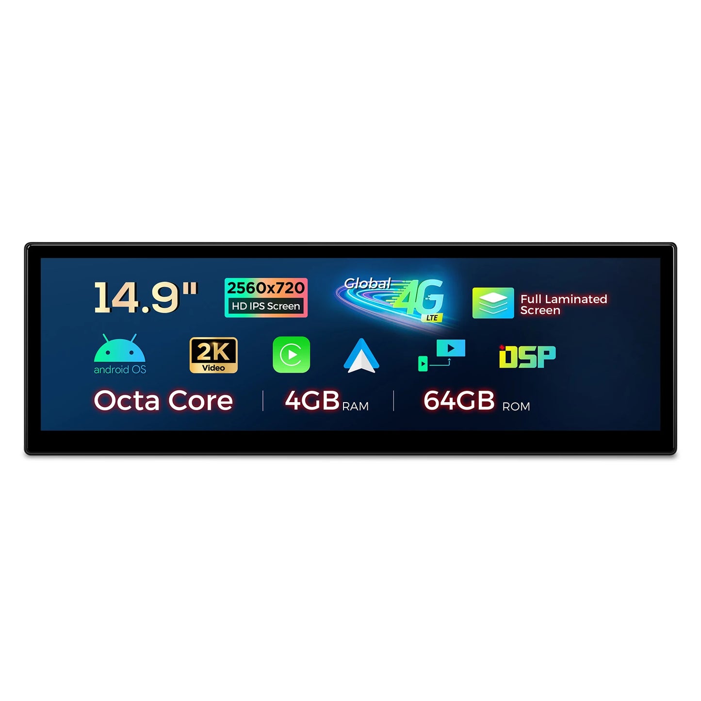 BMW 5 Series E60/61/62/63 CCC 14.9'' Android 13  8 Core  4+64GB Car Radio 4GLTE CarPlay Android Auto DSP QLB4260CC