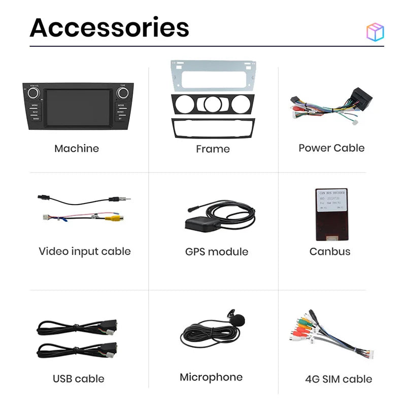 BMW E90 E91 E92 E93  2006-2012 7"  Car Radio Multimedia GPS wifi BT USB AUTMBDSVWB