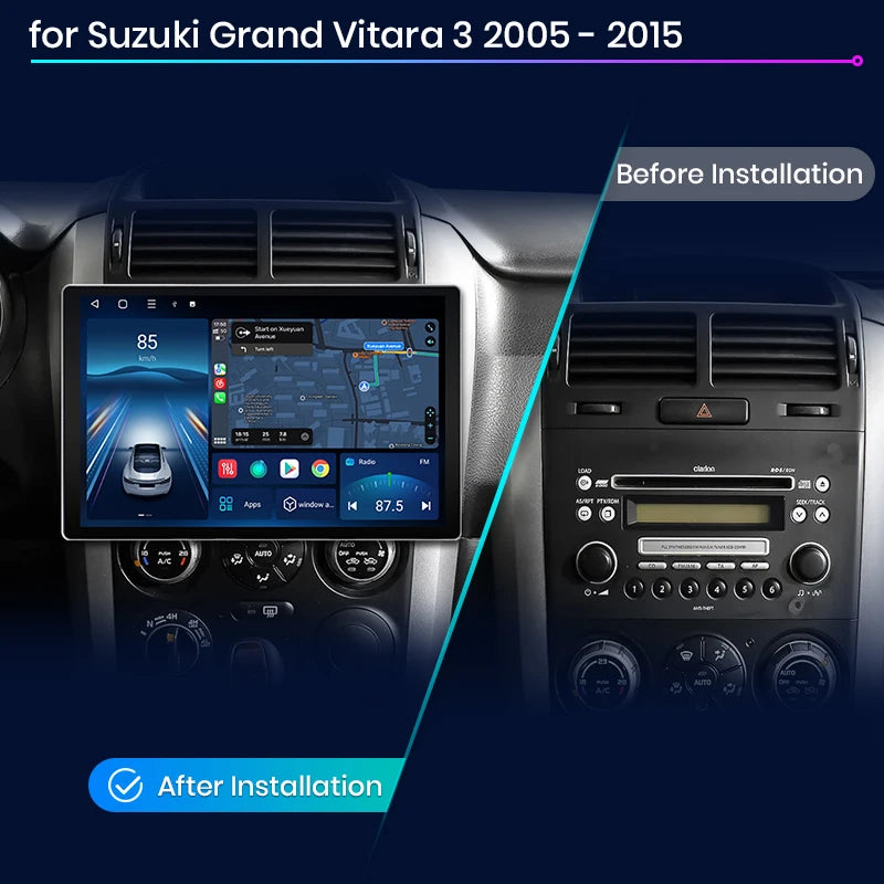 Suzuki Grand Vitara 3 2005-2015 X7 PRO 11.5“ 2K AI Voice Wireless CarPlay Android Auto Car Radio RDS GPS BT WIFI  Multimedia autoradio AUTMSZKVIT3