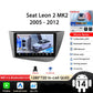 Seat Leon 2 MK2 2005 - 2012 9" Android 14 Carplay Android auto wireless wifi bt gps 4g  AUTMJ9VX
