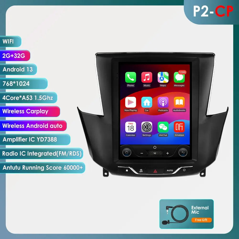 Peugeot 408 2014-2019 9,7" Android 14 Carplay Android auto wireless wifi bt gps 4g  AUTMNIEC