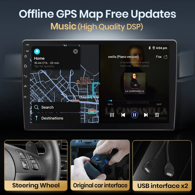 Peugeot 3008 2009 - 2015 7"  wireless CarPlay Android Radio RDS wifi bt gps USB AUTMPEG7P