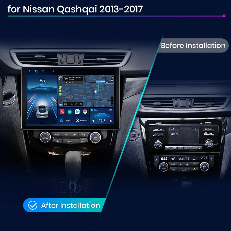 Nissan Qashqai J11 X-Trail 3 T32 2013-2017 X7 PRO 11.5“ 2K Wireless CarPlay Android Auto Car Radio RDS WIFI GPS   AUTMNSNKJ11