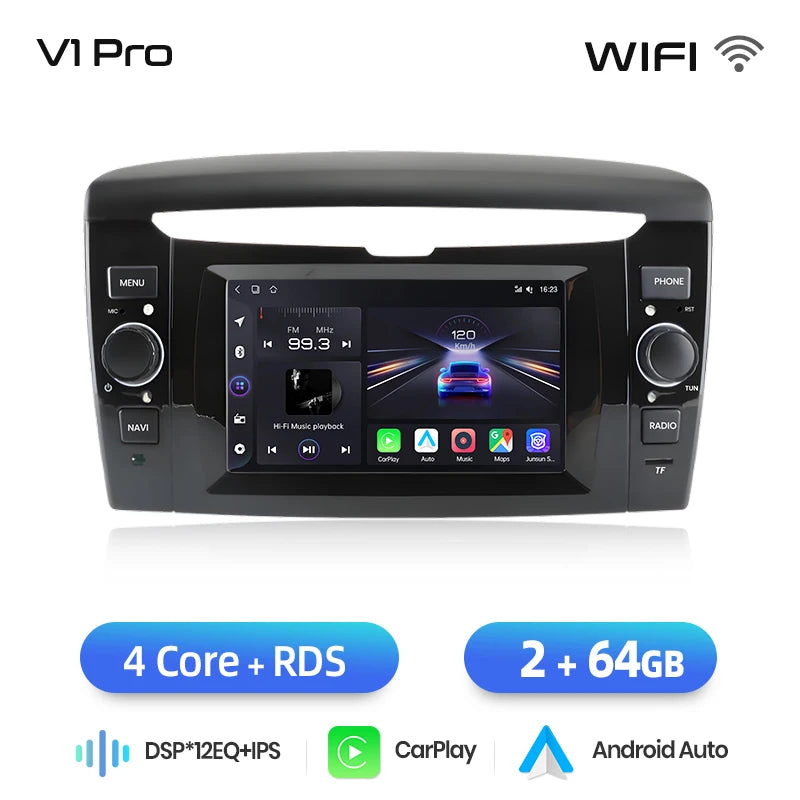 Wireless CarPlay Android Auto Radio For Lancia Ypsilon 2012 - 2020 Car Multimedia Player GPS 2din RDS Navigation Stereo DSP FM AUTMF858