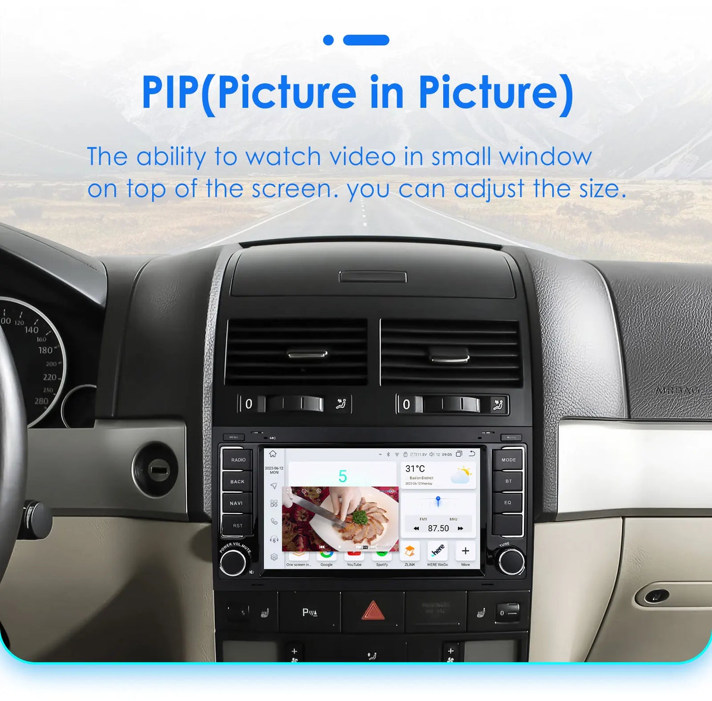 VW Touareg Multivan T5 Transporter 2004-2011 7 " Carplay Android Auto Radio rds  wifi bt  Car Multimedia GPS 2 Din Autoradio AUTMVWTGTT