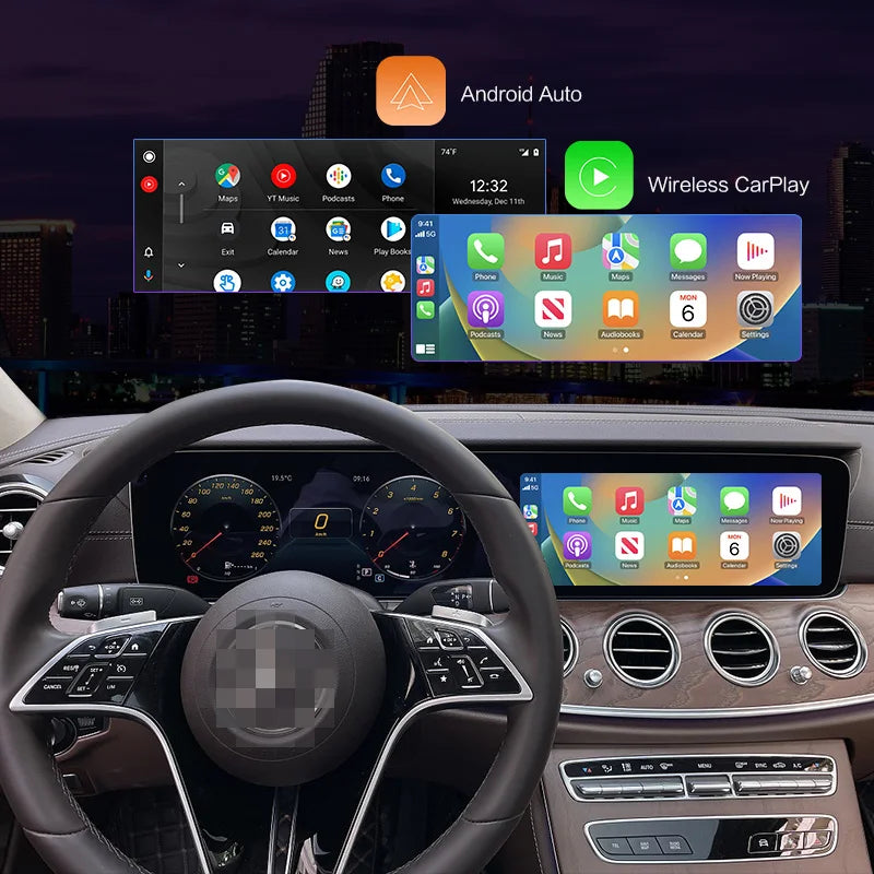 Mercedes Benz A B C E CLS CLA GLA GLB Class NTG 6.0 2018-2022  Wireless CarPlay Android Auto  Mirror Link Airplay GPS AUTMABCNT