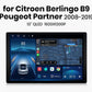 Citroen Berlingo B9 Peugeot Partner 2008-2019 X7 MAX 13.1“ 2K Wireless CarPlay Android Auto Car Radio DSP GPS BT  Multimedia autoradio AUTMCBPPBS2
