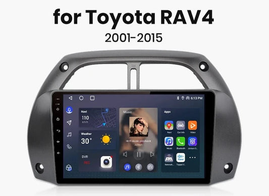Toyota RAV4 4 2001 - 2015 V1 AI Voice Wireless CarPlay Android Auto Radio RDS WIFI GPS BT 4G Car Multimedia  autoradio AUTMTYTORV4